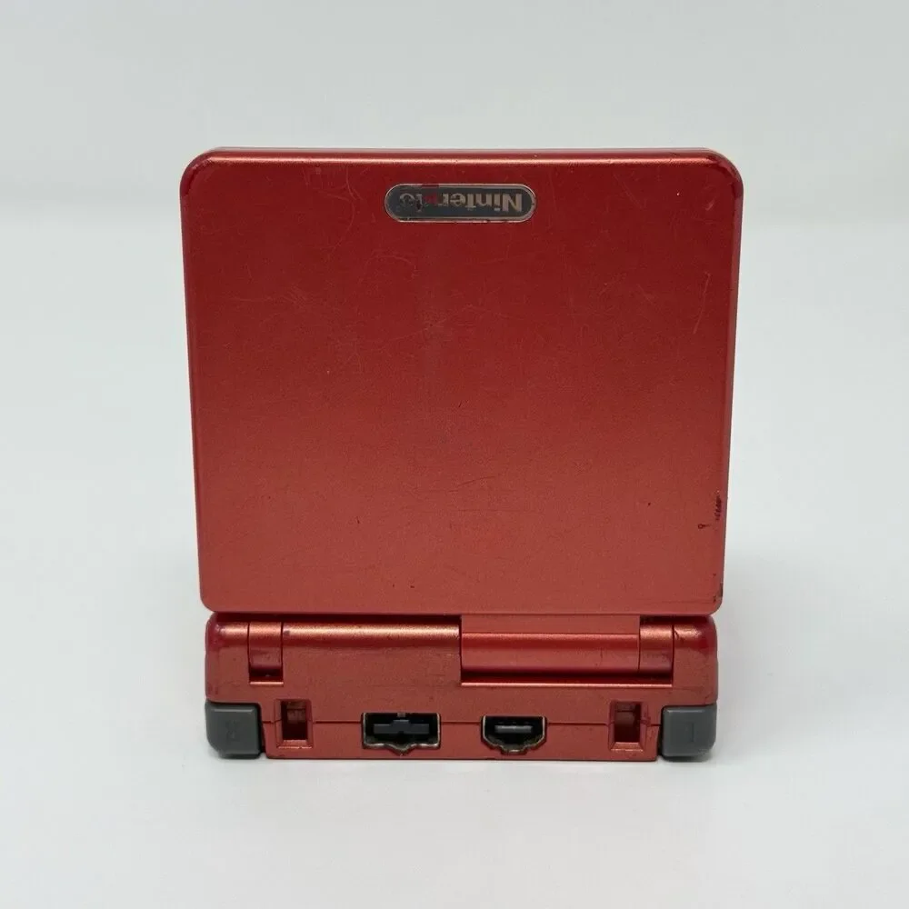 Nintendo Game Boy Advance SP AGS-001 Flame Red Console No Charger Tested